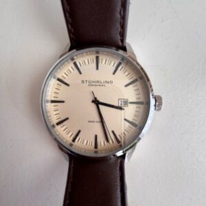 Stührling Original Brown Leather Watch